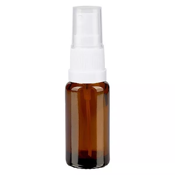 Frasco de farmácia castanho 10ml spray top branco Frasco de farmácia castanho 10ml spray top branco