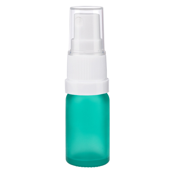 Frasco spray de 10 ml branco/tampa standard transparente GreenLine UT18/10