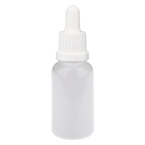 Frasco pipeta de 20 ml branco com tampa inviolável WhiteLine UT18/20