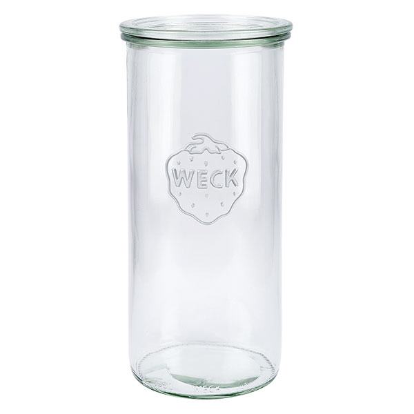 Copos de vidro de 1500ml com tampa de vidro WECK RR100