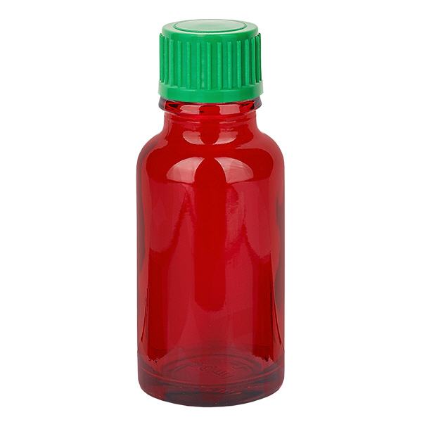 Frasco conta-gotas de 20 ml com tampa standard verde de 0,8 mm RedLine UT18/20