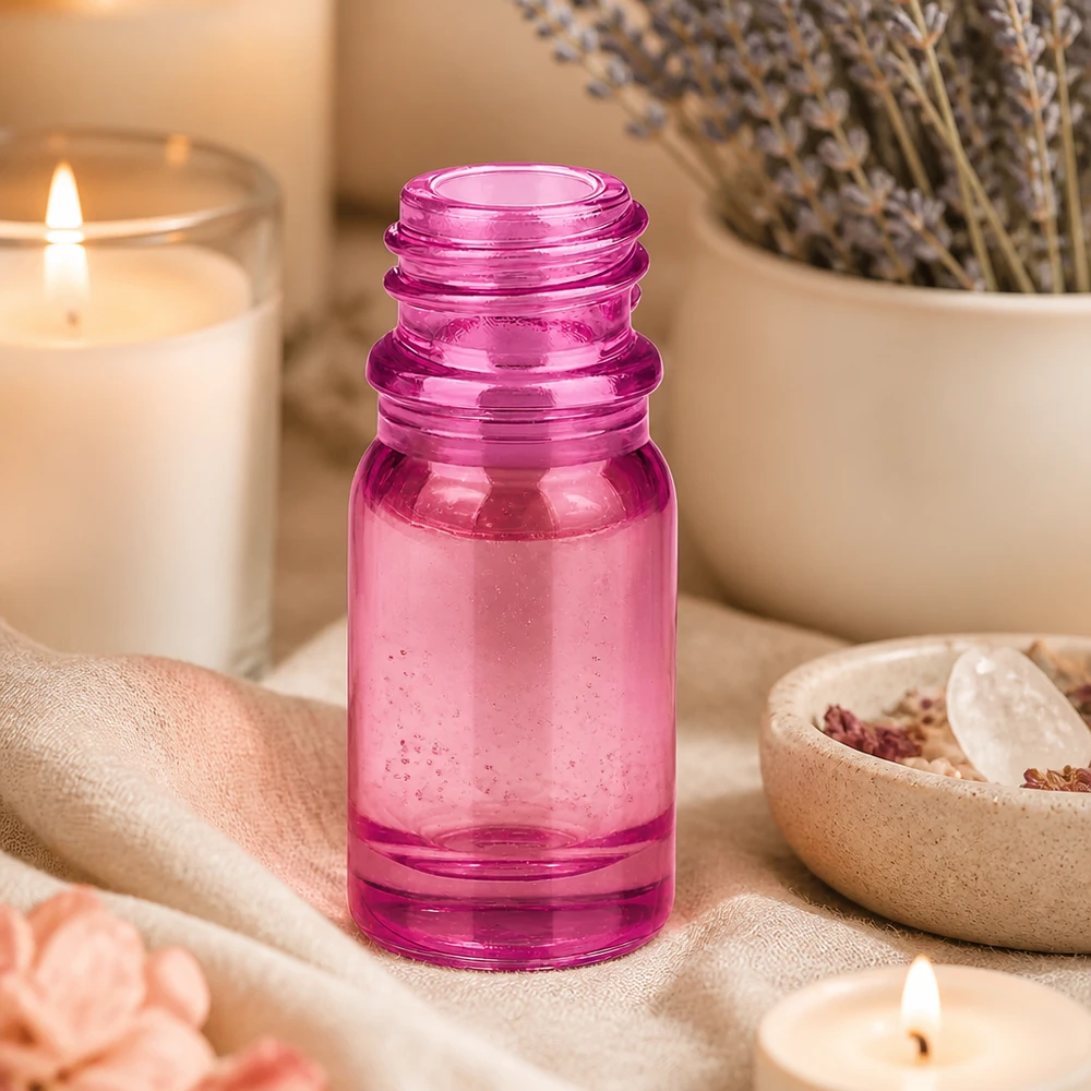 Frasco de farmácia de 5 ml PurpleLine UT18/5 UNiTWIST Frasco farmacêutico compacto de 5 ml PurpleLine UT18/5 UNiTWIST em magenta brilhante para uma dosagem precisa