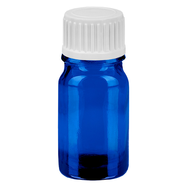 Frasco conta-gotas de 5ml 0,9mm branco tampa standard BlueLine UT18/5