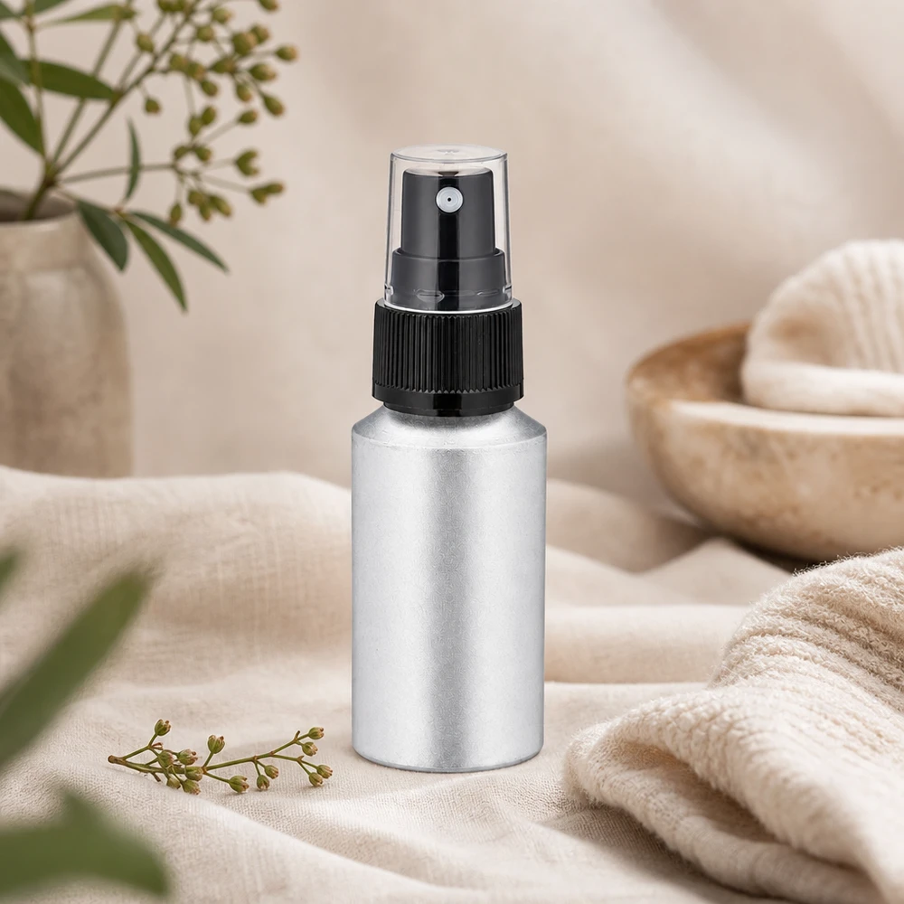 30ml gebeizte Aluflasche mit Zerstäuber Frasco de spray compacto de 30 ml em alumínio decapado com design ergonómico para levar consigo