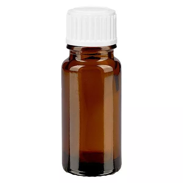 Frasco de farmácia castanho 10ml tampa de rosca branco globules standard Frasco de farmácia castanho 10ml tampa de rosca branco globules standard
