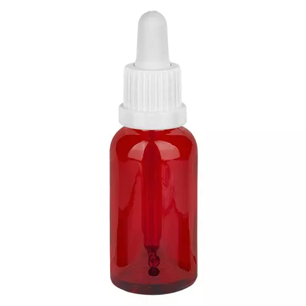 Frasco pipeta de 30ml branco com tampa inviolável RedLine UT18/30 Frasco pipeta de 30ml branco com tampa inviolável RedLine UT18/30