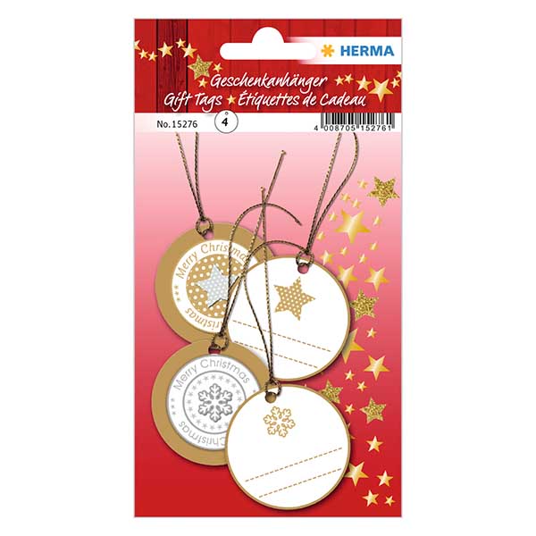 Pingente "Estrelas" (4 peças) com purpurina 3D