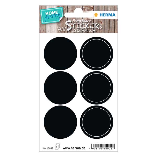 Etiquetas de quadro negro "Círculos" (12 autocolantes) Etiquetas de quadro negro "Círculos" (12 autocolantes)