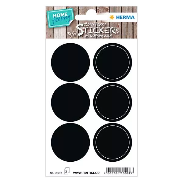 Etiquetas de quadro negro "Círculos" (12 autocolantes) Etiquetas de quadro negro "Círculos" (12 autocolantes)