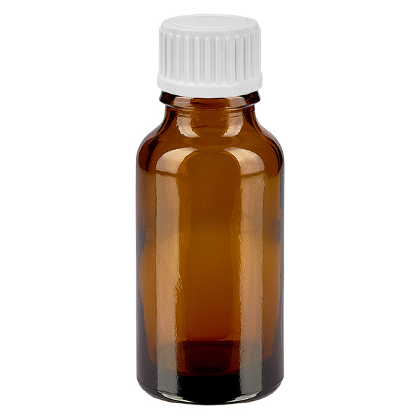 Frasco de 20ml (globule) 3mm GR w. STD CastanhoL. UT18/20