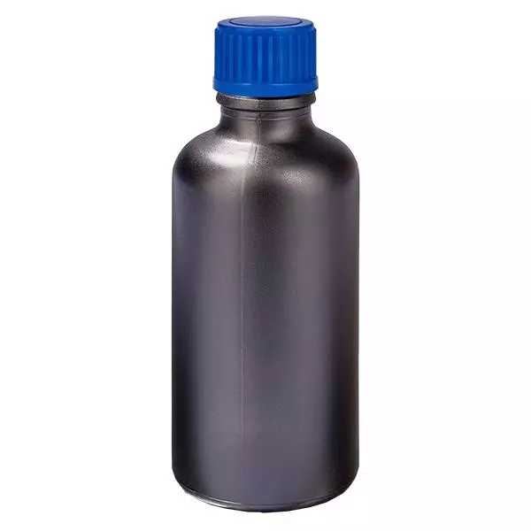 Frasco de 50ml 11mm tampa de rosca azul standard BlackLine UT18/50