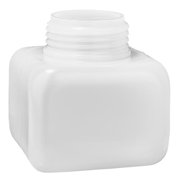 Frasco para produtos químicos 250ml, gargalo largo em PE-HD, cor natural, GL 50