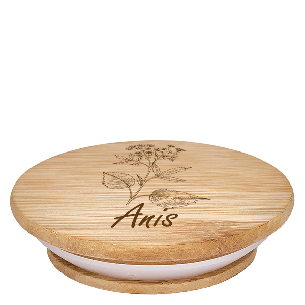 Cobertura em madeira "Anis" para WECK RR60 Cobertura em madeira "Anis" para WECK RR60