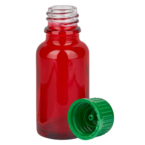 Frasco de 20 ml com tampa de rosca de 11 mm verde Standard RedLine UT18/20 Frasco de 20 ml com tampa de rosca de 11 mm verde Standard RedLine UT18/20