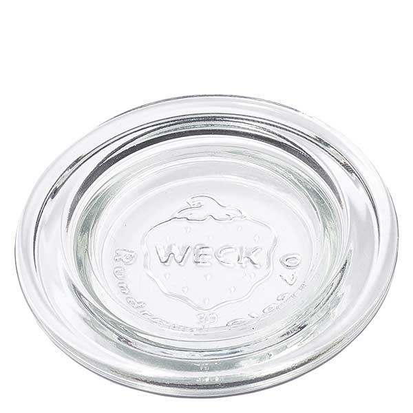Tampa de vidro WECK RR40 Tampa de vidro WECK RR40 redonda transparente de vidro para frascos de conserva e frascos de conserva