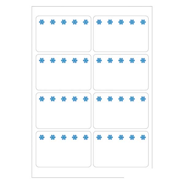 Etiquetas para congelados brancas (56 autocolantes) 26x40mm Etiquetas para congelados brancas (56 autocolantes) 26x40mm