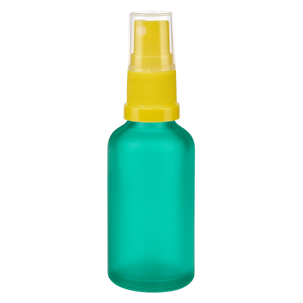 Frasco spray de 50 ml amarelo/tampa standard transparente GreenLine UT18/50