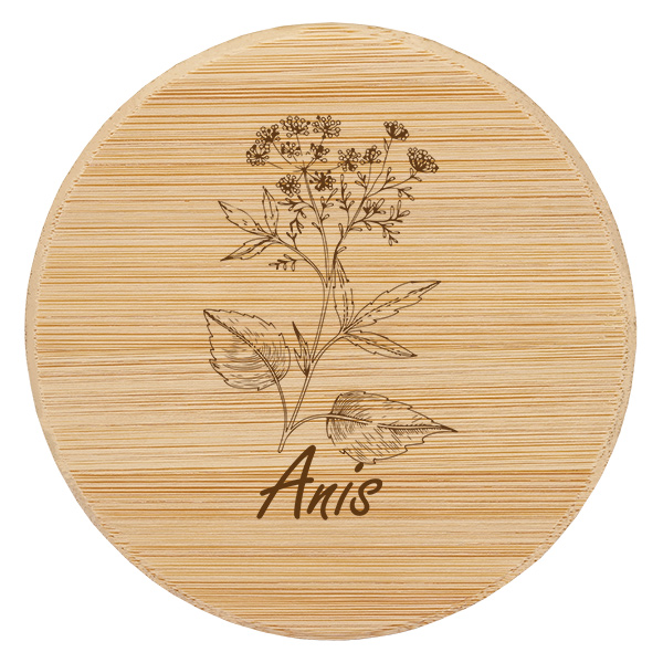 Cobertura em madeira "Anis" para WECK RR60 Cobertura em madeira "Anis" para WECK RR60