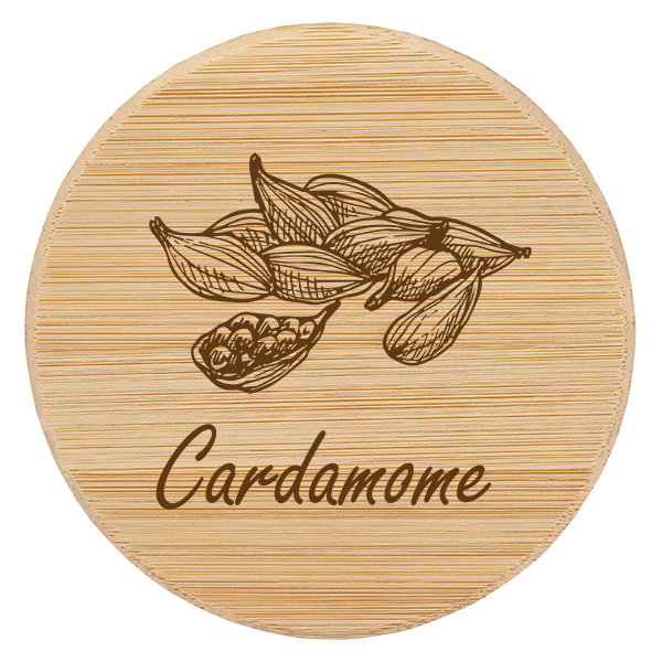 Advérbio em madeira "Cardamome" para WECK RR60
