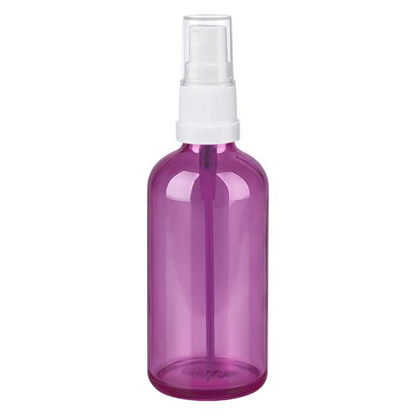 Frasco de spray de 100 ml branco/transparente Standard PurpleLine UT18/100
