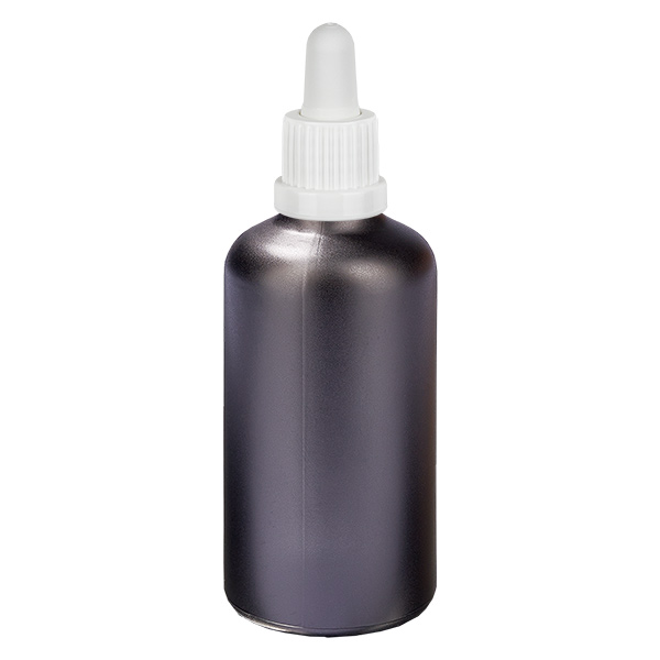 Frasco pipeta de 100ml branco com fecho inviolável BlackLine UT18/100