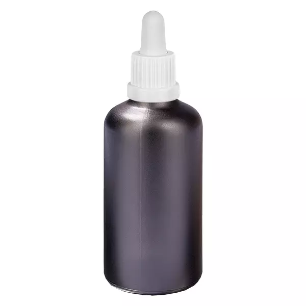 Frasco pipeta de 100ml branco com fecho inviolável BlackLine UT18/100 Frasco pipeta de 100ml branco com fecho inviolável BlackLine UT18/100
