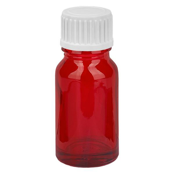 Frasco conta-gotas de 10ml 0,9mm branco tampa standard RedLine UT18/10