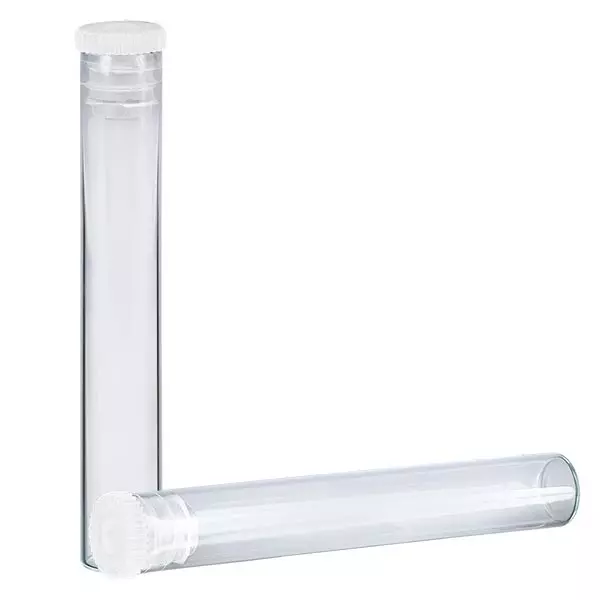 Tubo Globule vidro transparente aprox. 1,8g Tubo Globule vidro transparente aprox. 1,8g