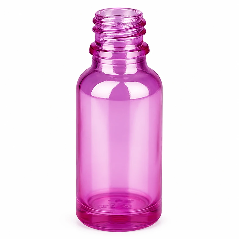 Frasco de farmácia de 20 ml PurpleLine UT18/20 UNiTWIST Frasco farmacêutico roxo de 20 ml PurpleLine em vidro de alta qualidade com rosca UNiTWIST UT18/20