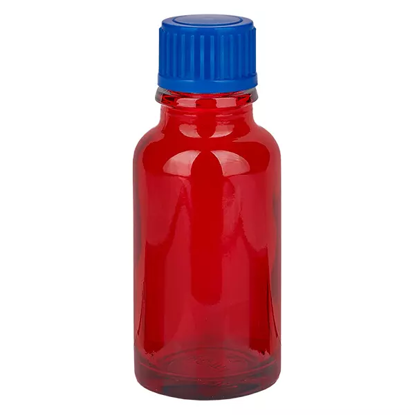 Frasco de 20 ml com tampa de rosca de 11 mm azul Standard RedLine UT18/20 Frasco de 20 ml com tampa de rosca de 11 mm azul Standard RedLine UT18/20