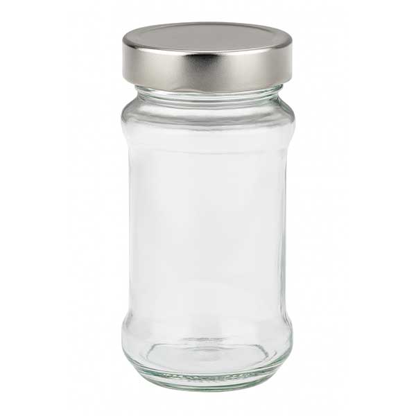 390ml Rundglas + BasicSeal Deckel silber deep UT