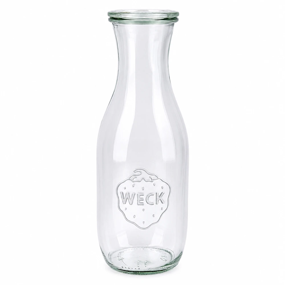 Garrafa de sumo WECK 1062ml em vidro com tampa Garrafa de vidro transparente RR60 para conservar sumos