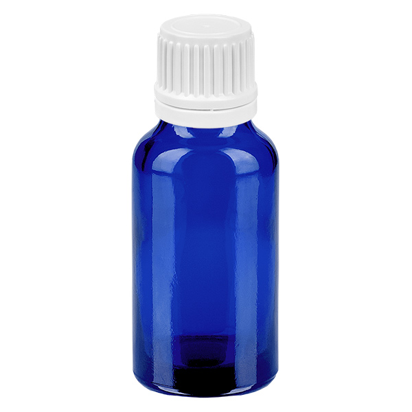 Frasco de 20ml 11mm tampa de rosca branca com fecho inviolável BlueLine UT18/20