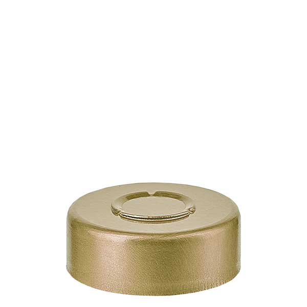 Casquilho 20,25 x 7,4 mm com corte CENTRAL, dourado