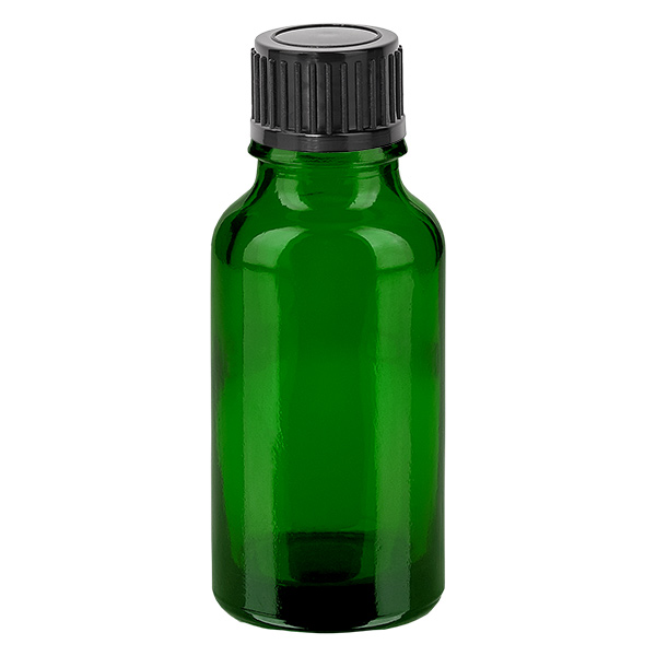 Frasco de 20 ml com tampa de rosca de 11 mm preta Standard GreenLine UT18/20