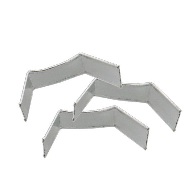 1 clipe em U de papel, comprimento 40, prateado