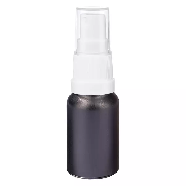 Frasco spray de 10ml com tampa branca BlackLine UT18/10 Frasco spray de 10ml com tampa branca BlackLine UT18/10