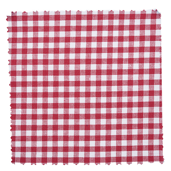 Pano para jóias em tecido xadrez bordeaux quadrado de 15 cm Tampa de tecido axadrezado branco-bordô de 15 cm quadrados com rebordo serrilhado para boiões de conserva e boiões de compota