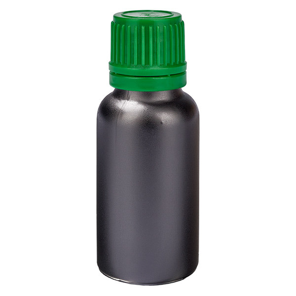 Frasco de 20ml 11mm tampa de rosca verde tampa inviolável BlackLine UT18/20