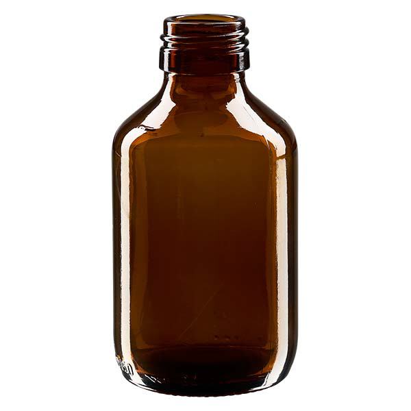 Frasco de medicamento de 150ml castanho, sem tampa PP28 ApoGlas