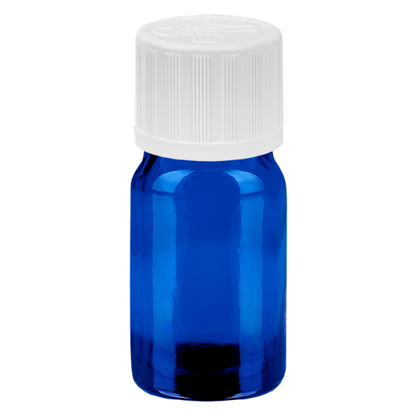 Frasco de 5 ml com tampa de rosca de 11 mm branco padrão à prova de crianças BlueLine UT18/5