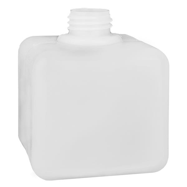 Frasco para produtos químicos 500ml, gargalo estreito feito de PE-HD, cor natural, GL 32 Frasco para produtos químicos 500ml, gargalo estreito feito de PE-HD, cor natural, GL 32