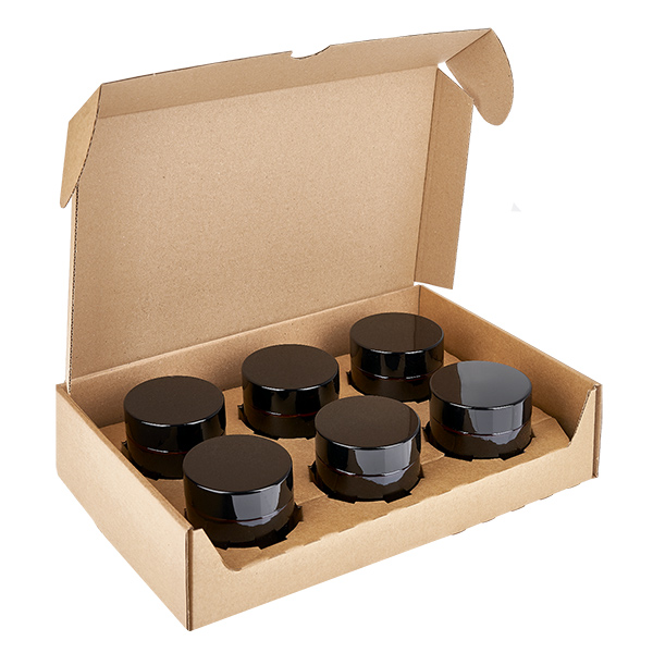 Frasco de vidro de 20 ml castanho com tampa de inserção UNiTWIST Frasco de vidro de 20 ml castanho com tampa de inserção UNiTWIST