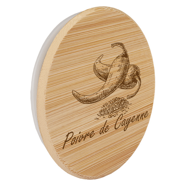 Boina em madeira "Poivre de Cayenne" para WECK RR60 Boina em madeira "Poivre de Cayenne" para WECK RR60