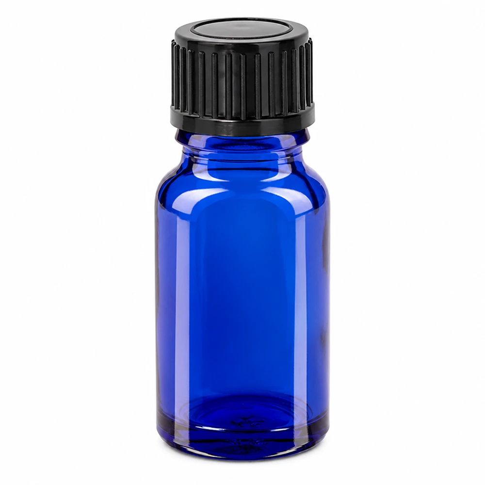 Frasco de 10ml 11mm com tampa de rosca preta padrão BlueLine UT18/10