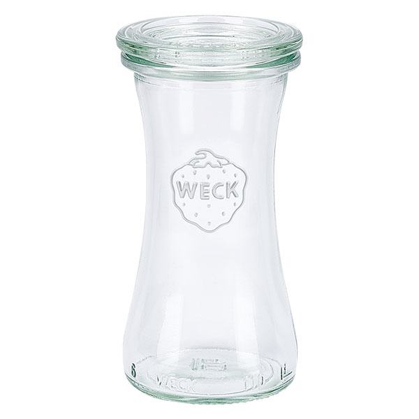 Frasco de charcutaria de 100ml com tampa de vidro WECK RR40