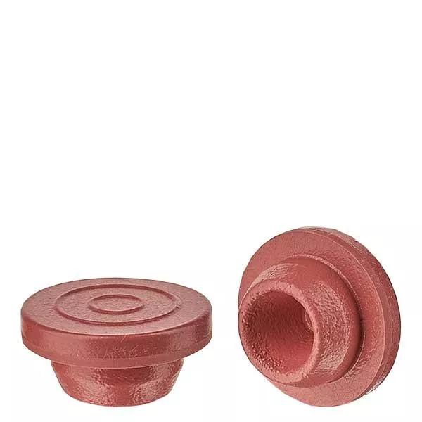 Bujão de injeção 20mm vermelho feito de bromobutilo Bujão de injeção 20mm vermelho feito de bromobutilo
