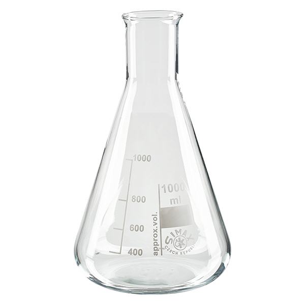 Erlenmeyer 1000ml gargalo estreito Erlenmeyer 1000ml gargalo estreito