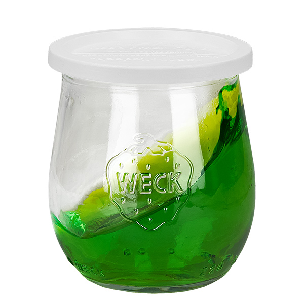 Conjunto de 12 frascos Weck de 220ml com 12 tampas de vidro Conjunto de 12 frascos Weck de 220ml com 12 tampas de vidro