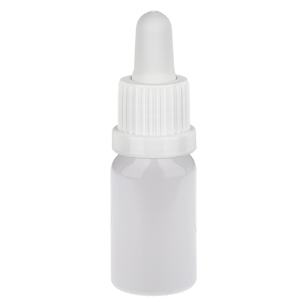Frasco pipeta de 10 ml branco com tampa inviolável WhiteLine UT18/10